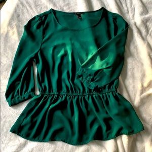 Forever 21 green blouse